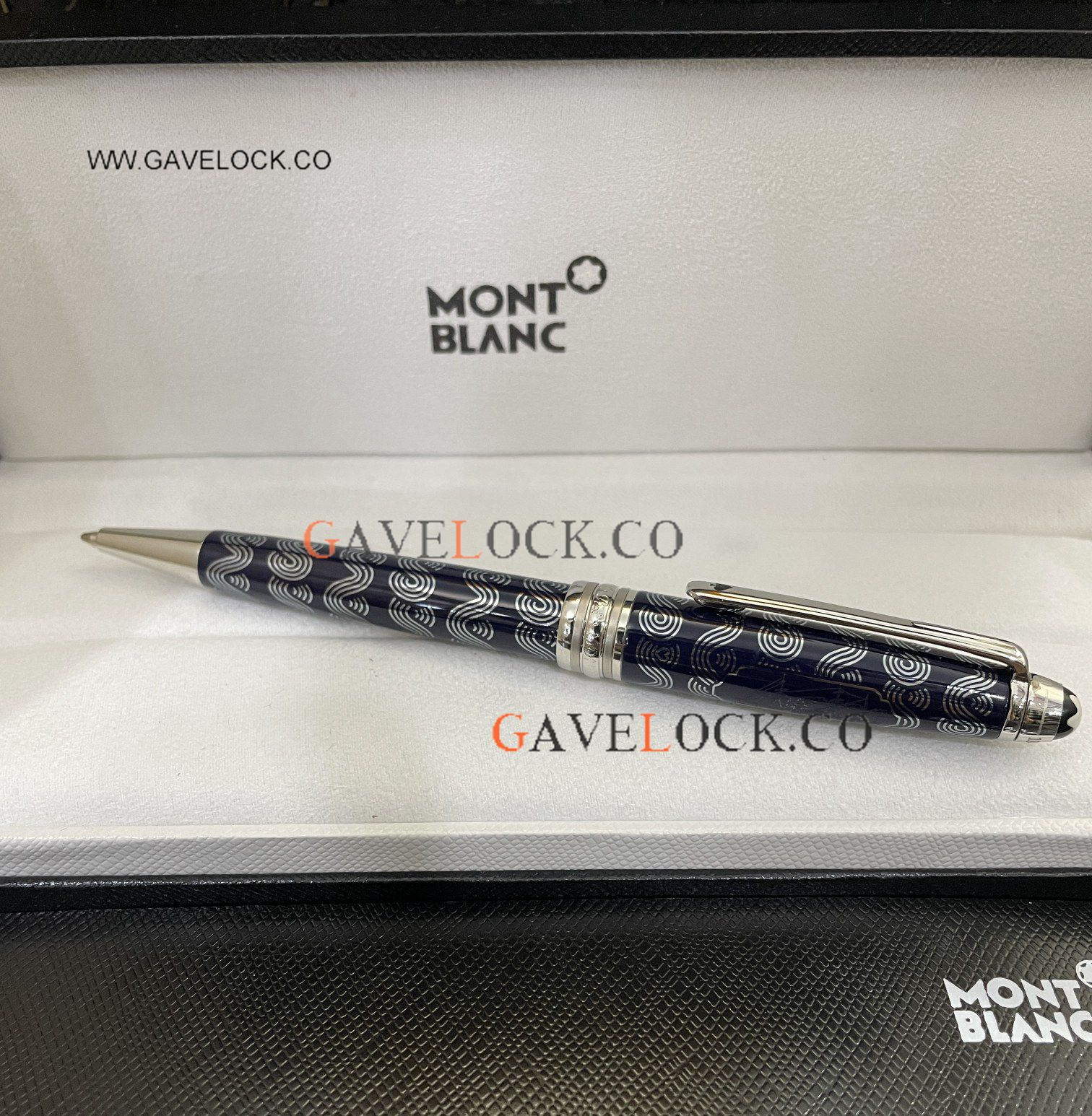 Copy Montblanc Meisterstuck 80 Days Solitaire LeGrand 164 Ballpoint/ Dark Blue